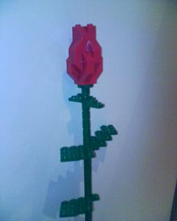 Flor realizada con Lego 1